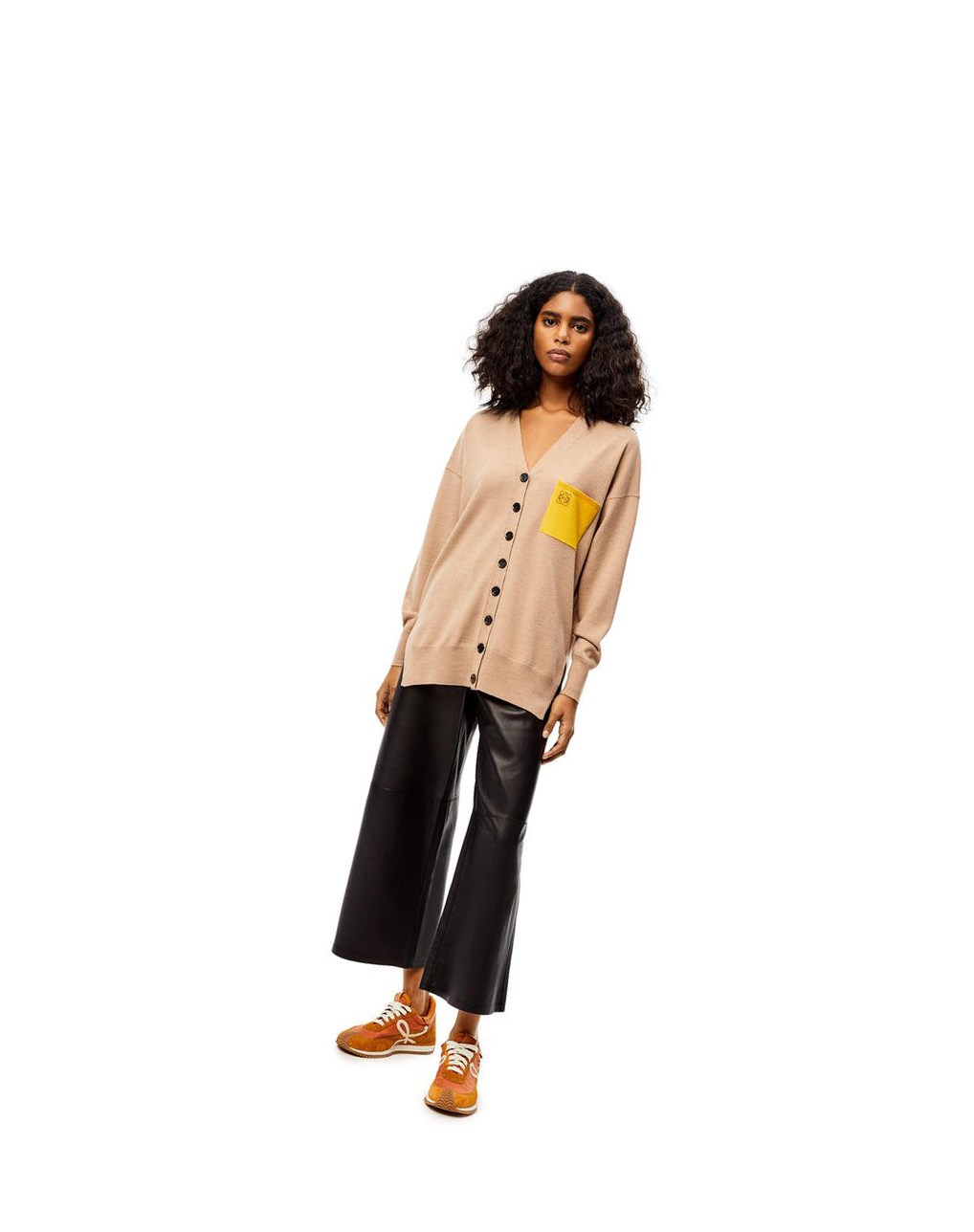 Loewe Flow runner in suede and nylon Cobra Naranjas | NFGCI-8715