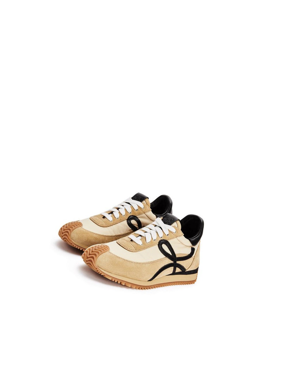 Loewe Flow runner in suede and nylon Dorados Negros | DVAPU-2971