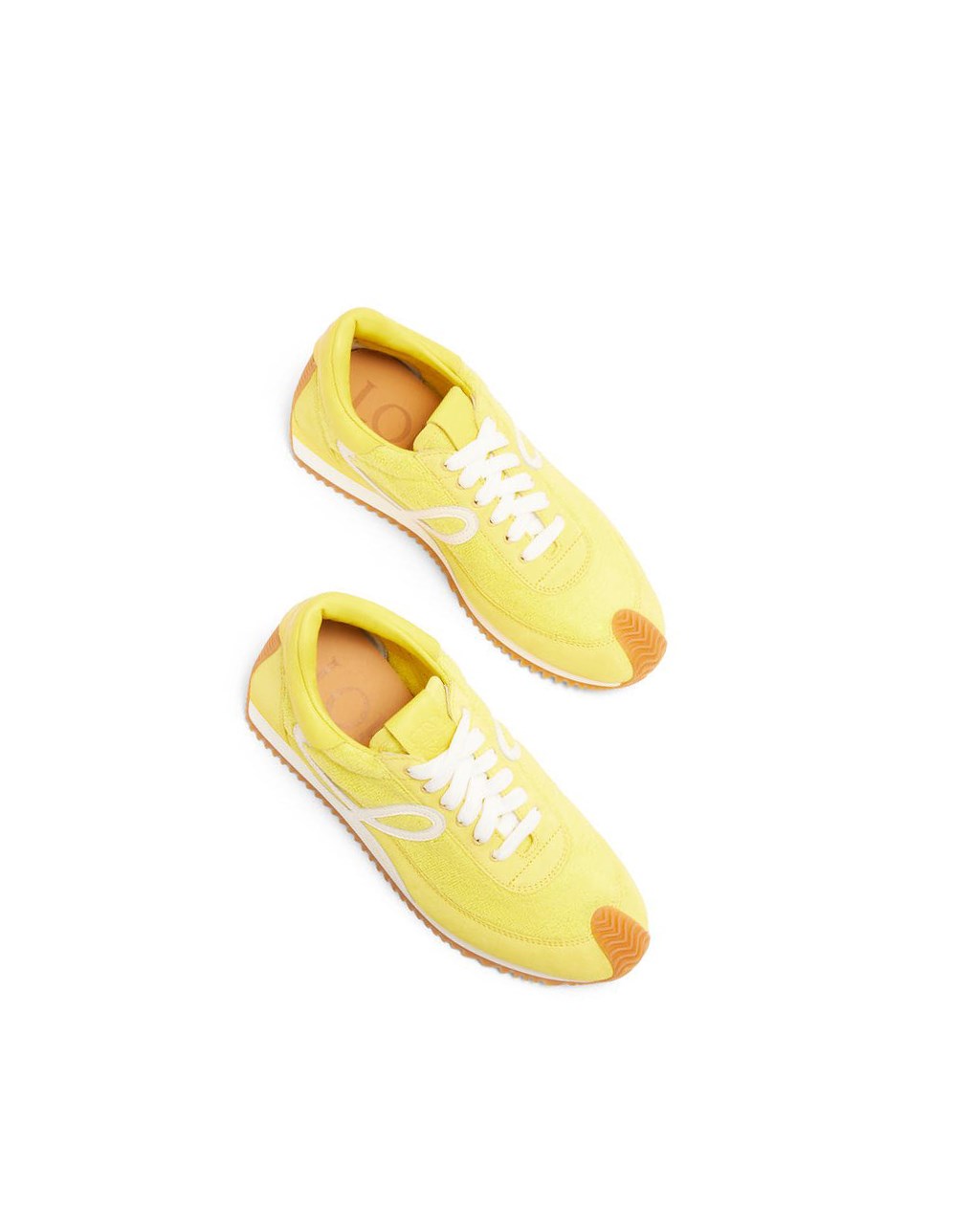 Loewe Flow runner in terry cloth and suede Amarillos | YJAUH-3825