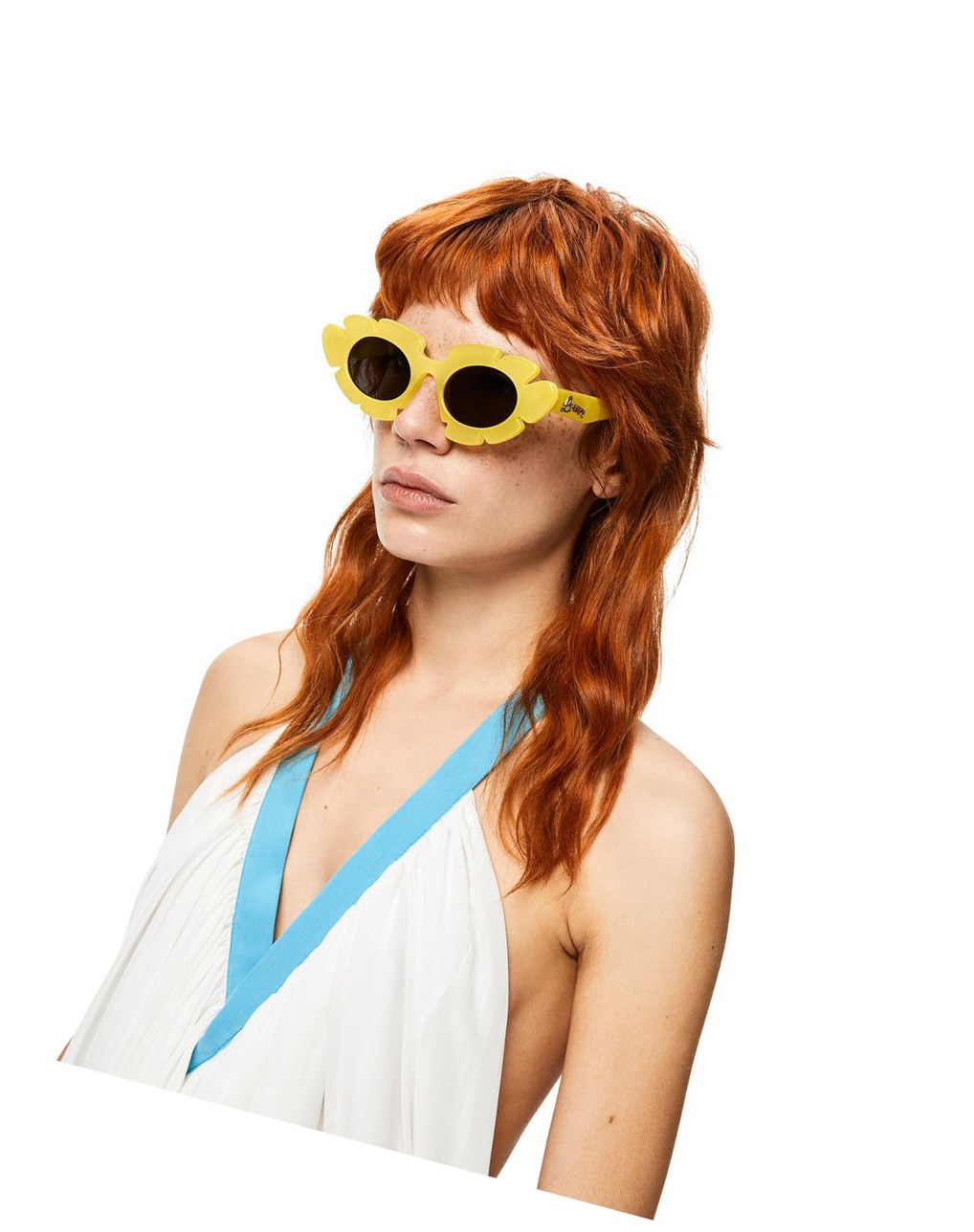 Loewe Flower sunglasses in injected nylon Amarillos | HUBMR-8459
