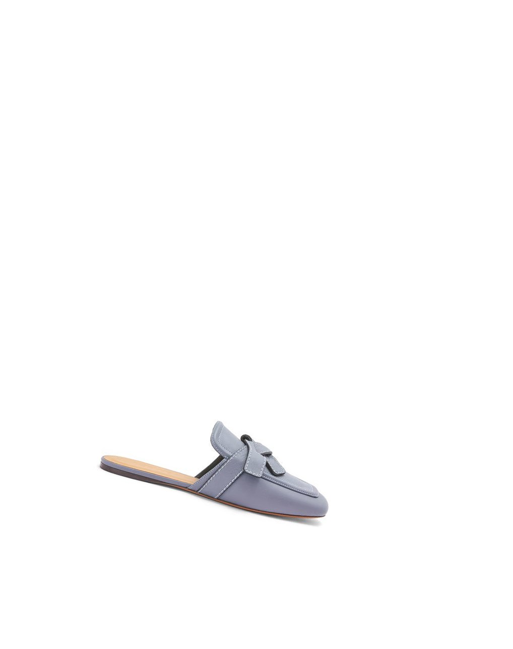 Loewe Gate flat mule in calfskin Grises Azules | VCNLZ-2578