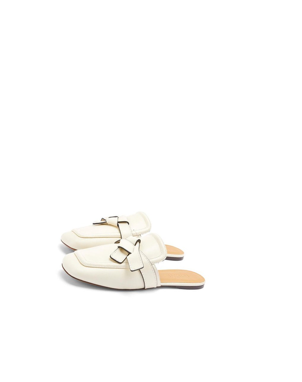 Loewe Gate flat mule in calfskin Milk | ZGNUB-4531