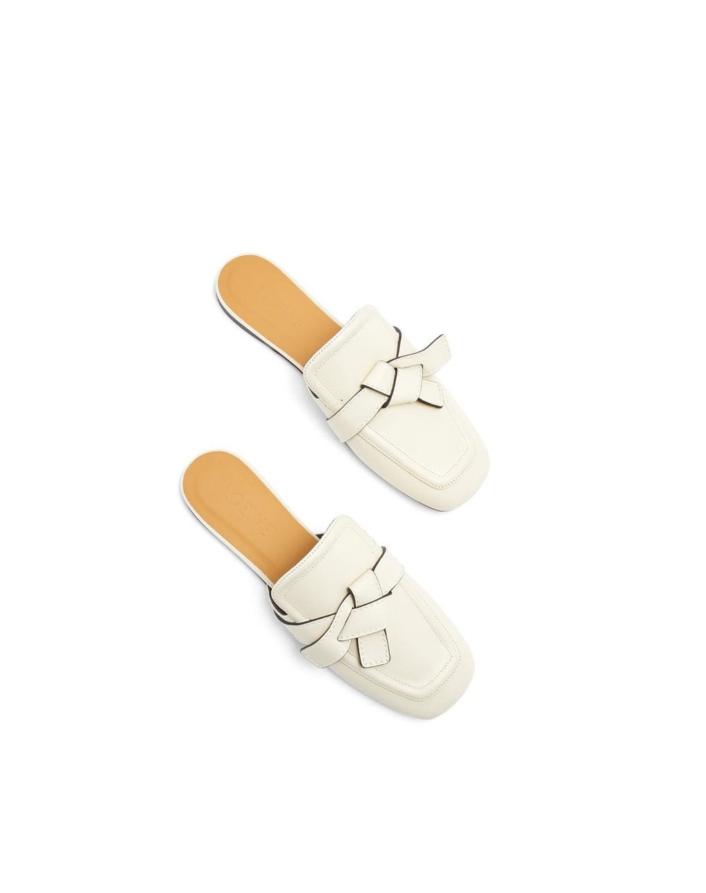 Loewe Gate flat mule in calfskin Milk | ZGNUB-4531