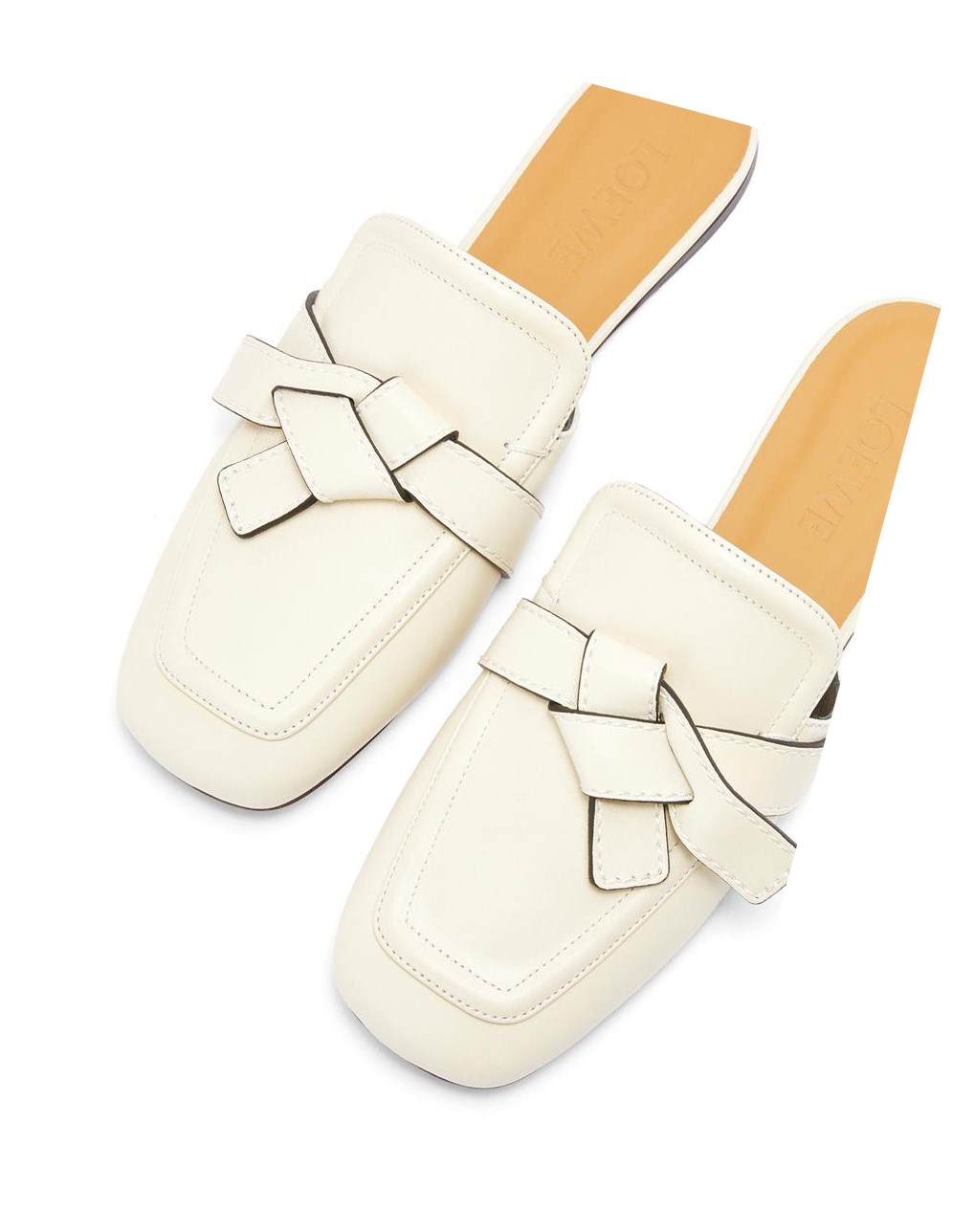 Loewe Gate flat mule in calfskin Milk | ZGNUB-4531