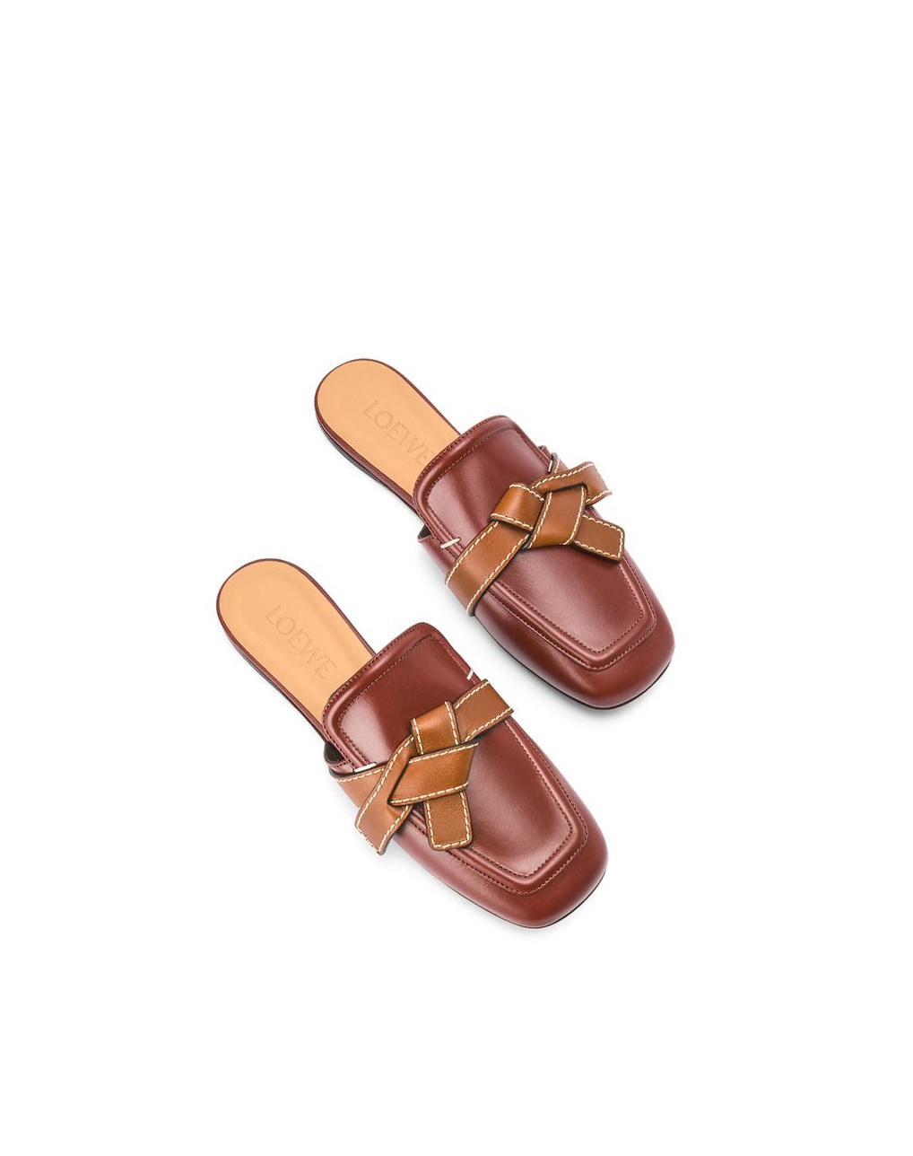 Loewe Gate flat mule in calfskin Rojos | UQYAO-9860
