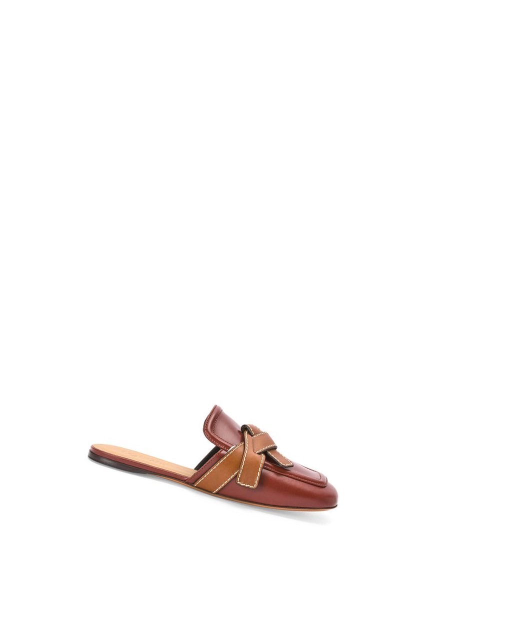 Loewe Gate flat mule in calfskin Rojos | UQYAO-9860
