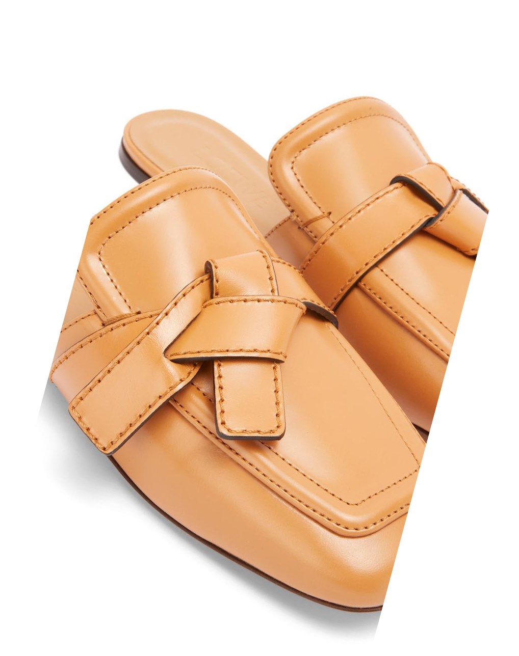 Loewe Gate flat mule in calfskin Warm Desert | OCUWM-0723