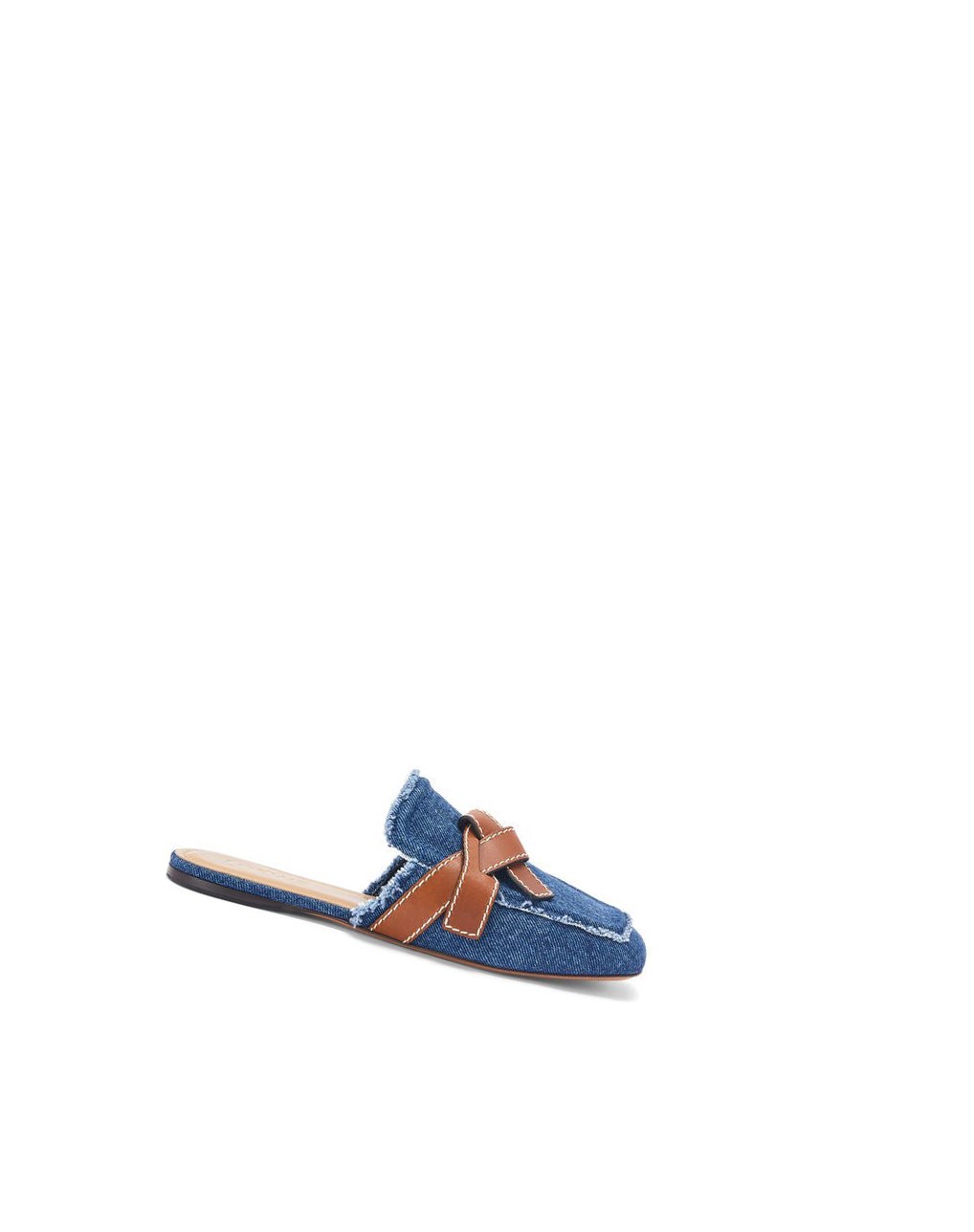 Loewe Gate mule in denim Washed Denim | EOUBP-3571