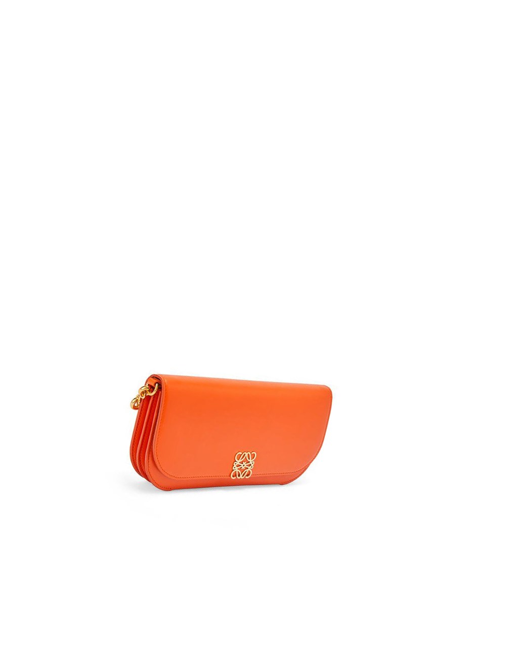 Loewe Goya Long Chain Clutch in silk calfskin Naranjas | OBTFV-6081