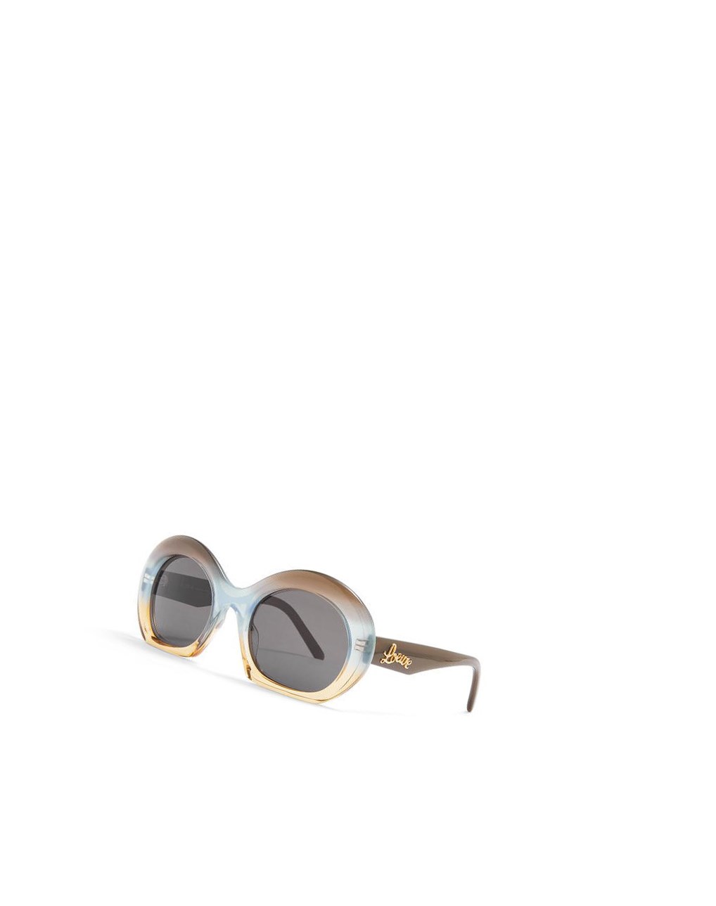 Loewe Halfmoon sunglasses in acetate Grises Azules | TYLRB-1305