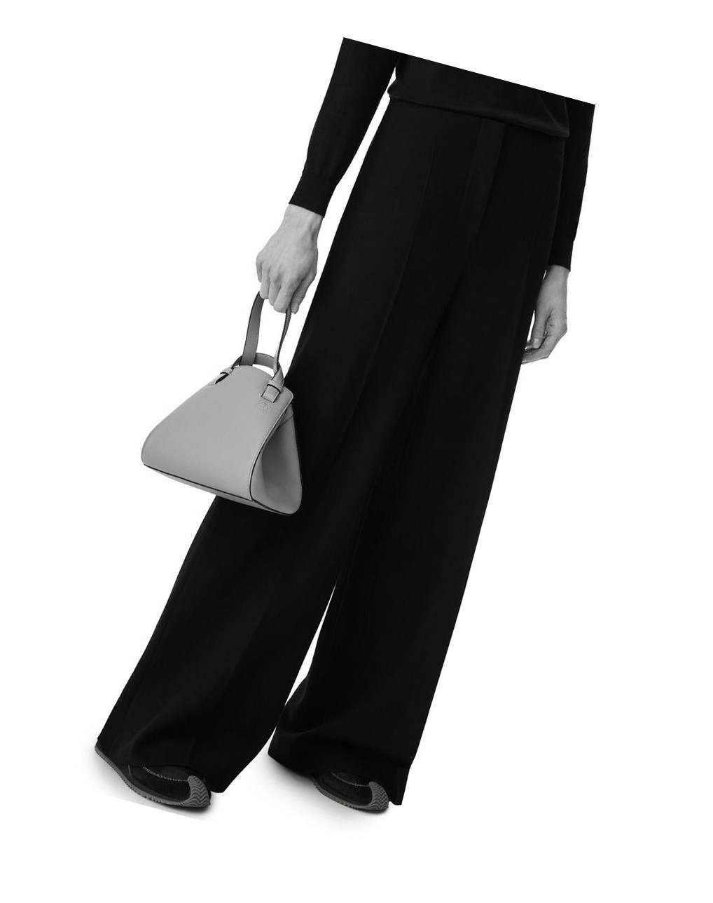 Loewe Hammock Nugget bag in nappa calfskin Blancos | AZGJS-6782