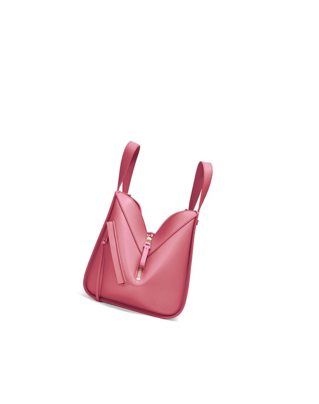 Loewe Hammock compact bag in satin calfskin Plumrose | FCXGT-0315