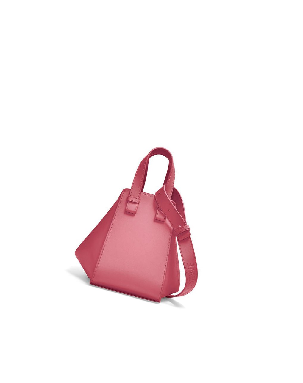 Loewe Hammock compact bag in satin calfskin Plumrose | FCXGT-0315
