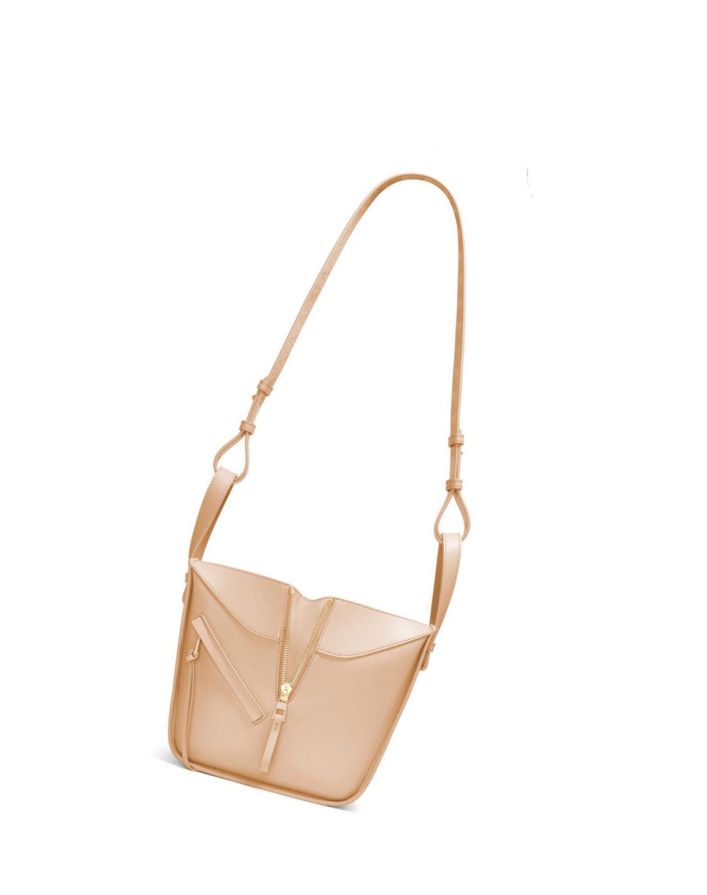 Loewe Hammock compact bag in satin calfskin Nude | LYBKA-5743