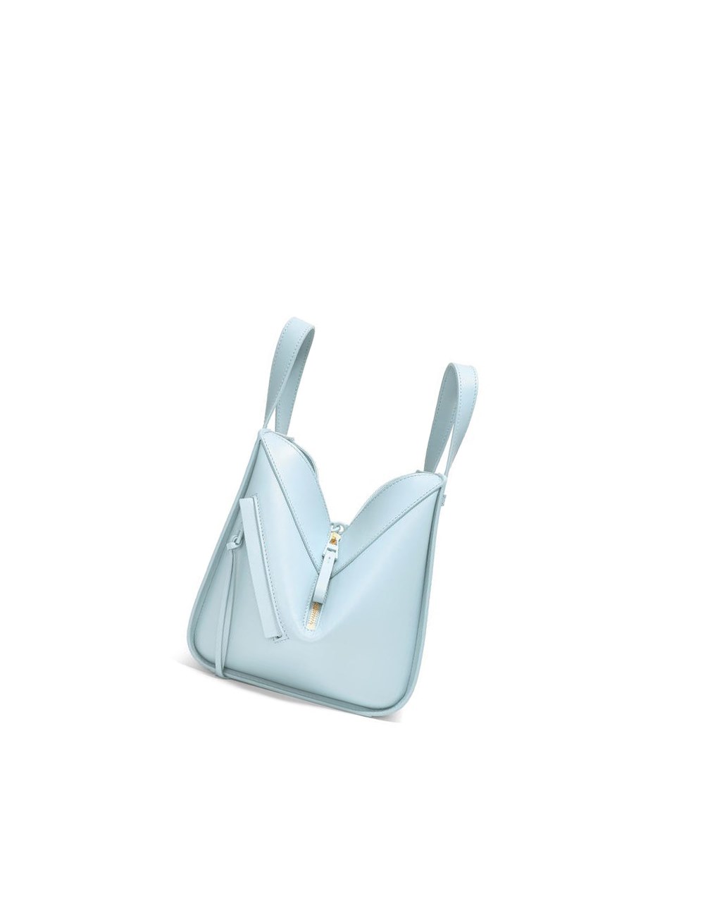 Loewe Hammock compact bag in satin calfskin Aquamarine | ZQIJO-8416