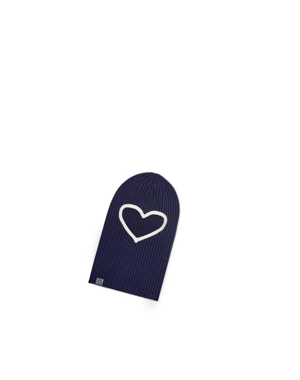 Loewe Heart balaclava in. wool Azul Marino Blancos | CLODR-8123