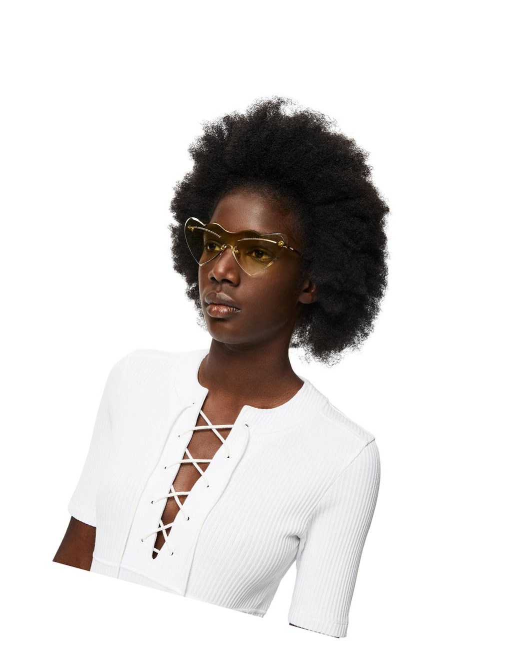 Loewe Heart sunglasses in metal Verdes | HLBKR-5678