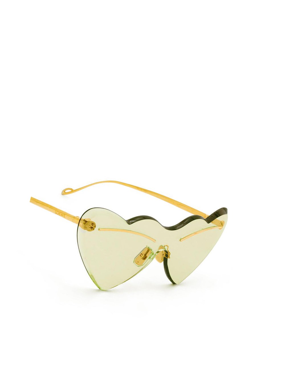 Loewe Heart sunglasses in metal Verdes | PBKWX-4352