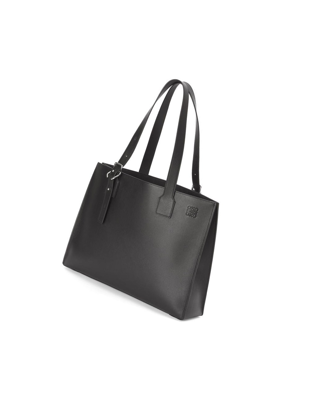 Loewe Hebilla Horizontal tote in classic calfskin Negros | YPNVM-0891