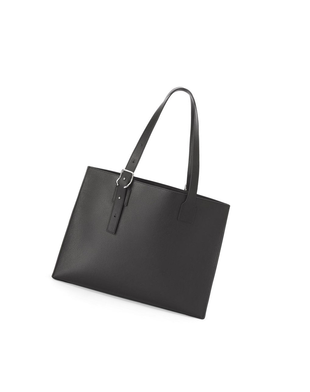 Loewe Hebilla Horizontal tote in classic calfskin Negros | YPNVM-0891