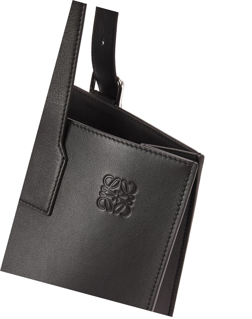 Loewe Hebilla Horizontal tote in classic calfskin Negros | YPNVM-0891