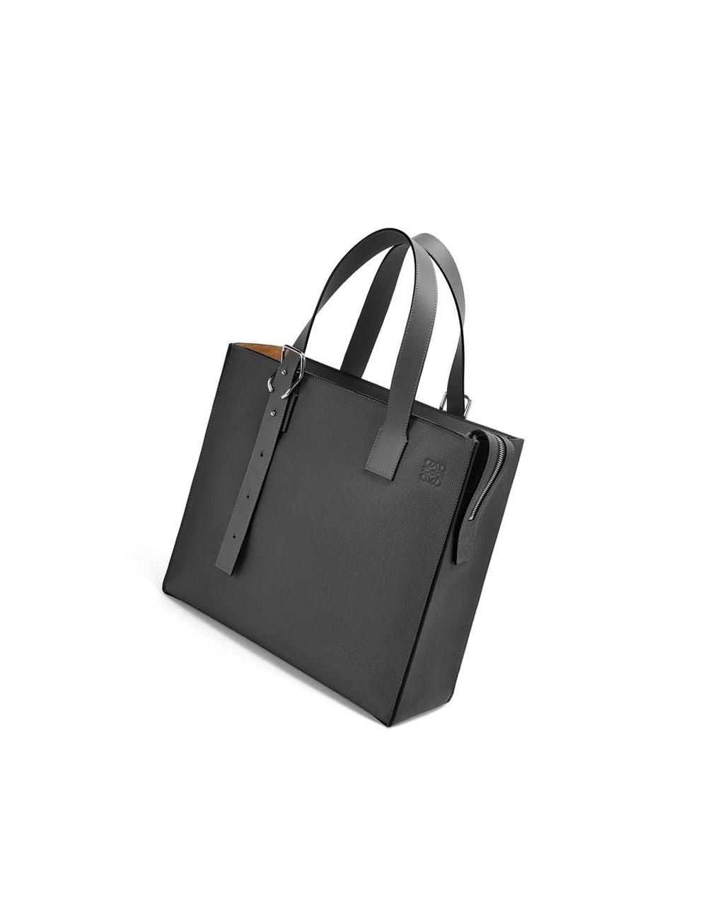 Loewe Hebilla Zip tote in soft grained calfskin Negros | ERCIW-9127