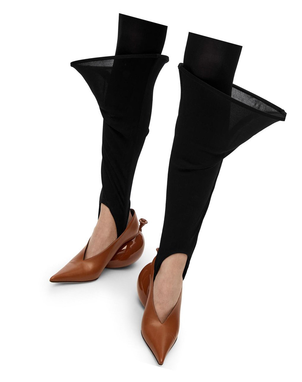 Loewe Hoop leggings in viscose Negros | OYCIK-1876