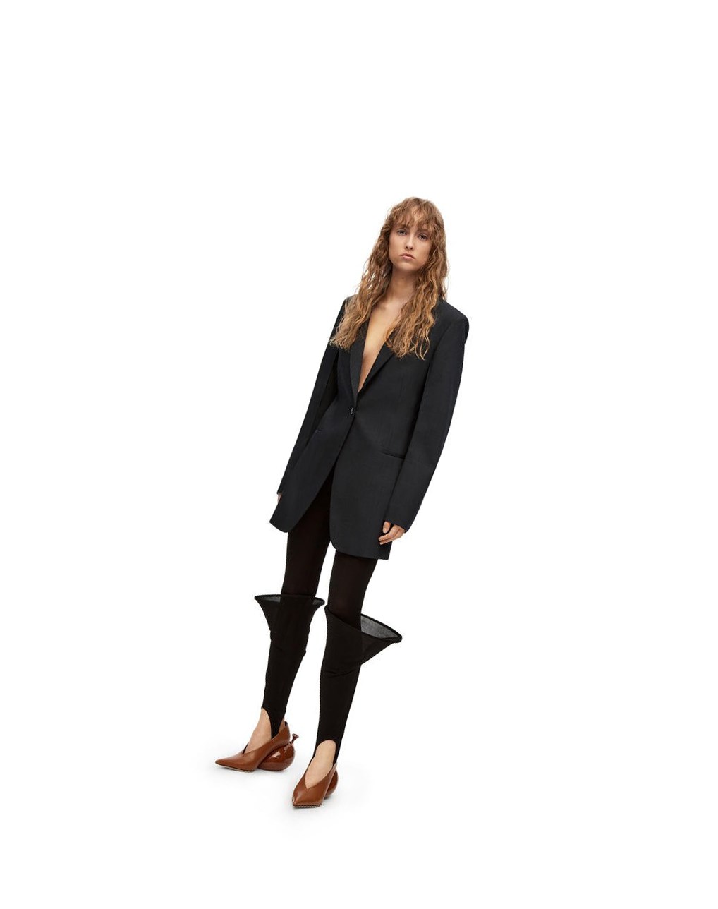 Loewe Hoop leggings in viscose Negros | OYCIK-1876