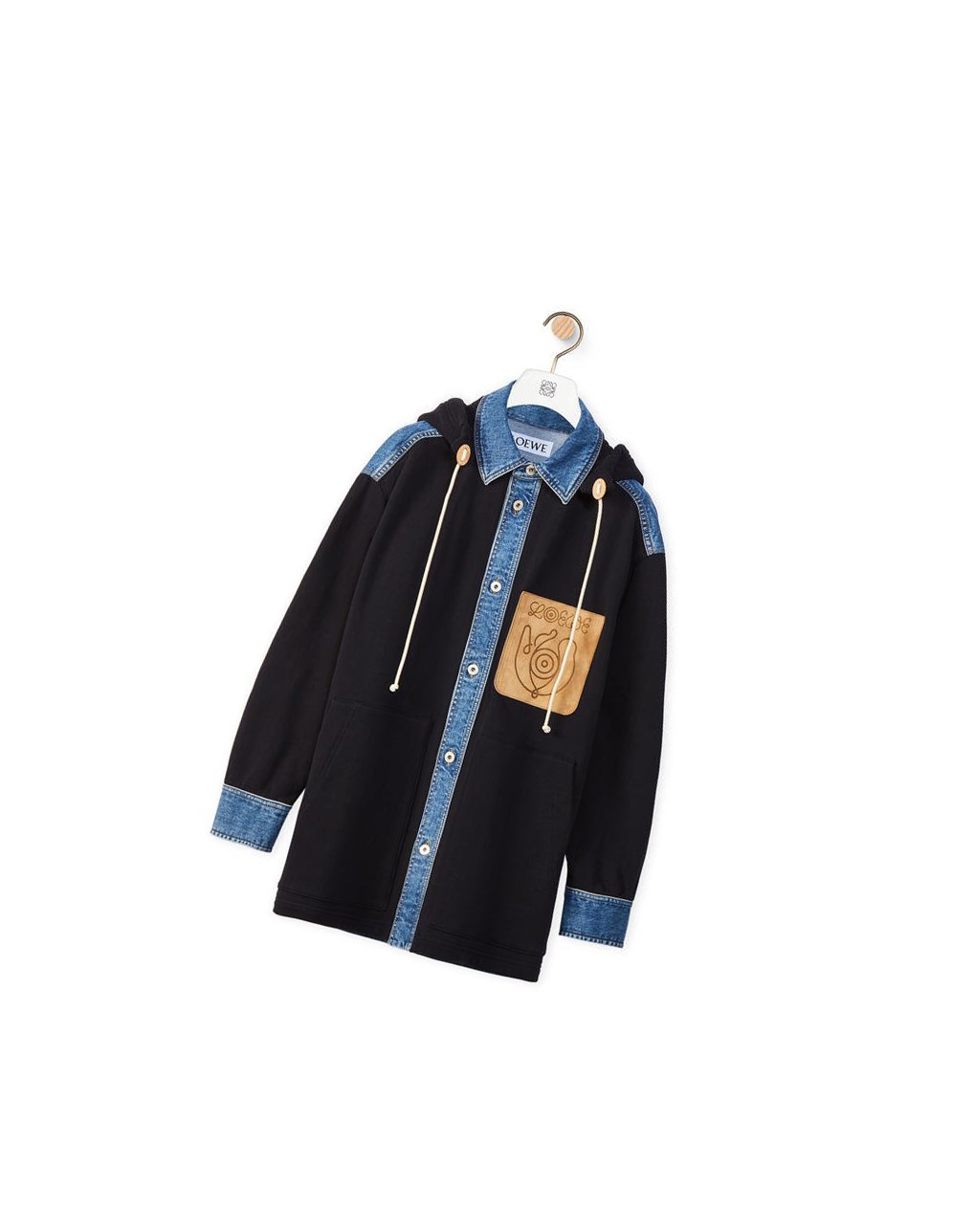 Loewe Híbrido denim jacket in cotton Multitone Denim | FZEDY-3976