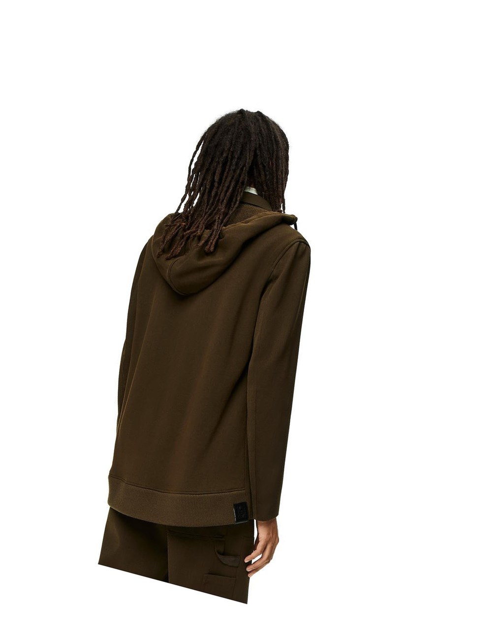 Loewe Híbrido hooded jacket in wool Verde Oliva Oscuro Verdes | BTHCX-4578