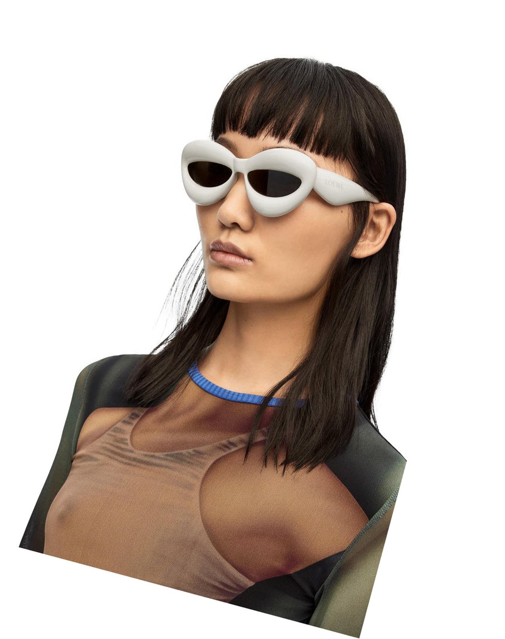 Loewe Inflated cateye sunglasses in acetate Grises | LZBJM-3841