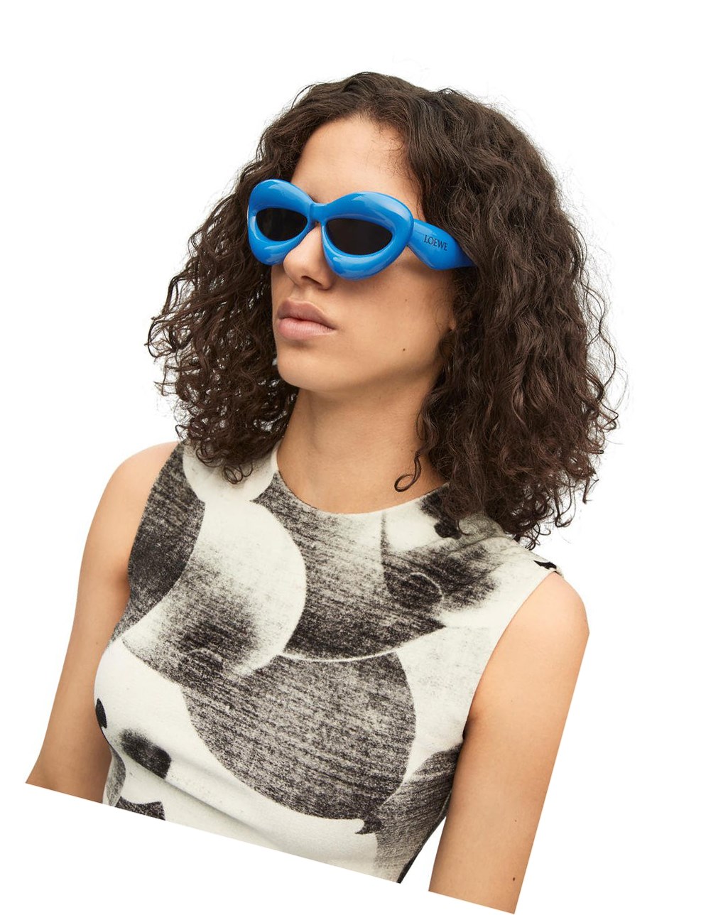 Loewe Inflated cateye sunglasses in acetate Azules | MPARK-0512