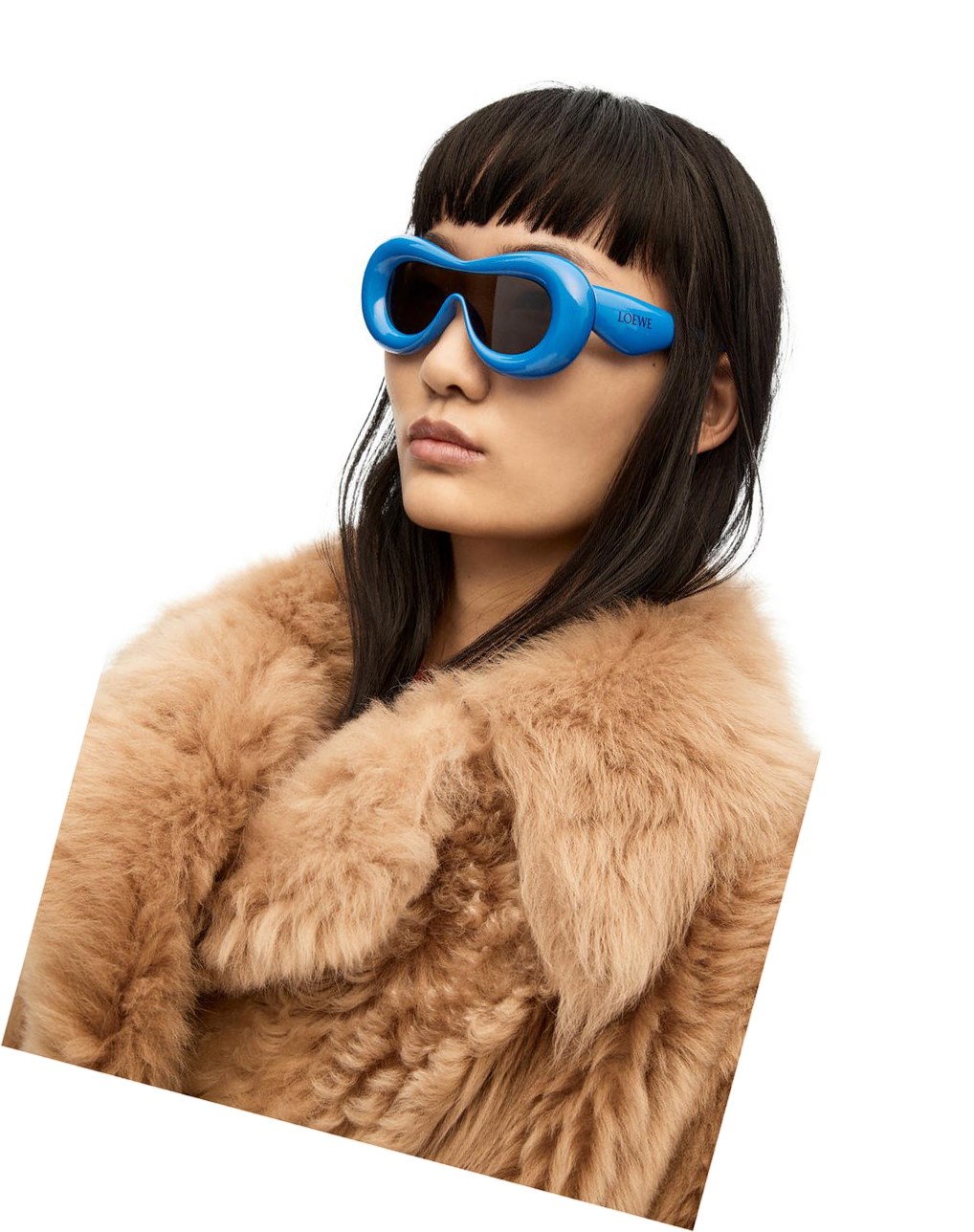 Loewe Inflated mask sunglasses in acetate Azules | ZSENM-9573
