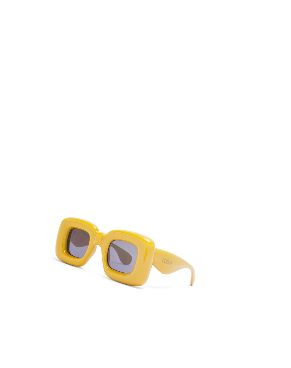 Loewe Inflated rectangular sunglasses in acetate Amarillos | GYMFT-2176
