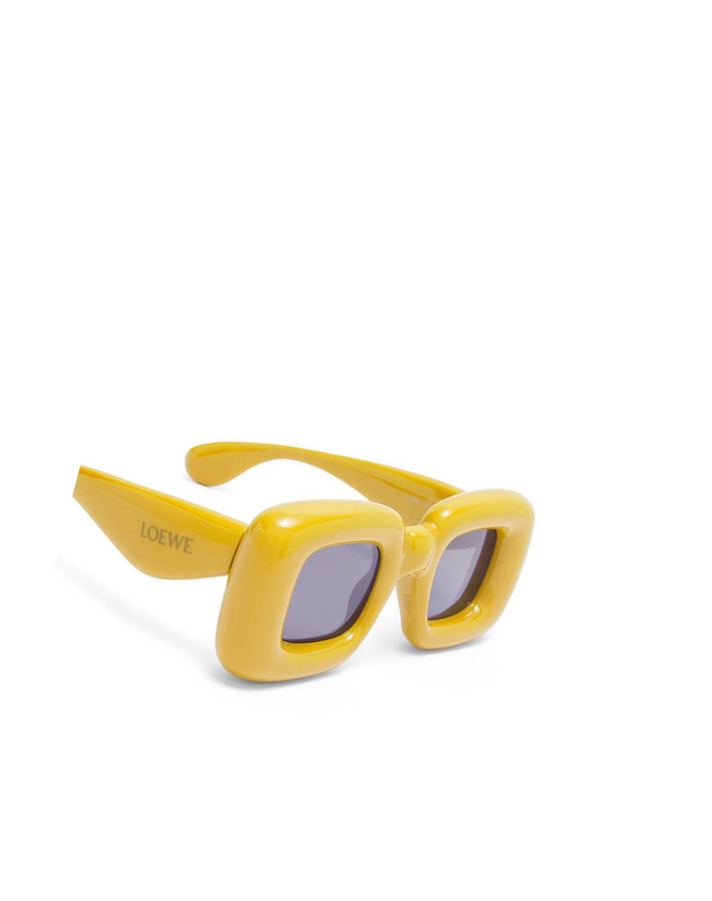 Loewe Inflated rectangular sunglasses in acetate Amarillos | GYMFT-2176