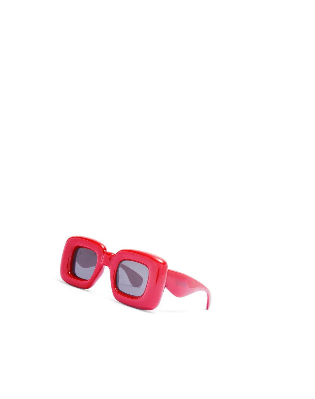 Loewe Inflated rectangular sunglasses in acetate Lipstick | ZLSQU-2358