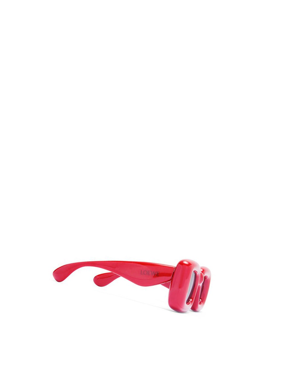 Loewe Inflated rectangular sunglasses in acetate Lipstick | ZLSQU-2358