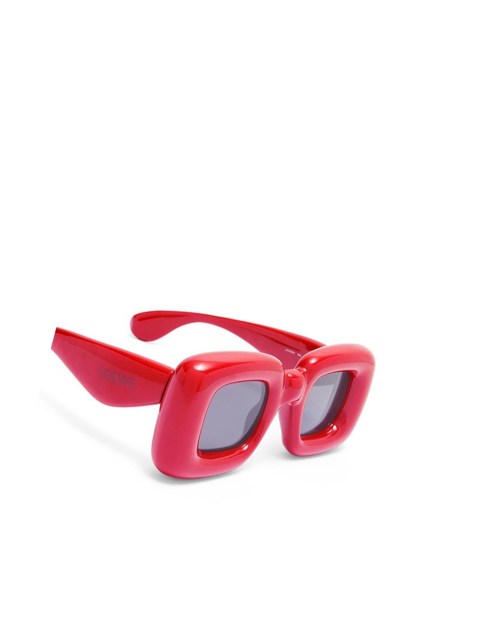 Loewe Inflated rectangular sunglasses in acetate Lipstick | ZLSQU-2358