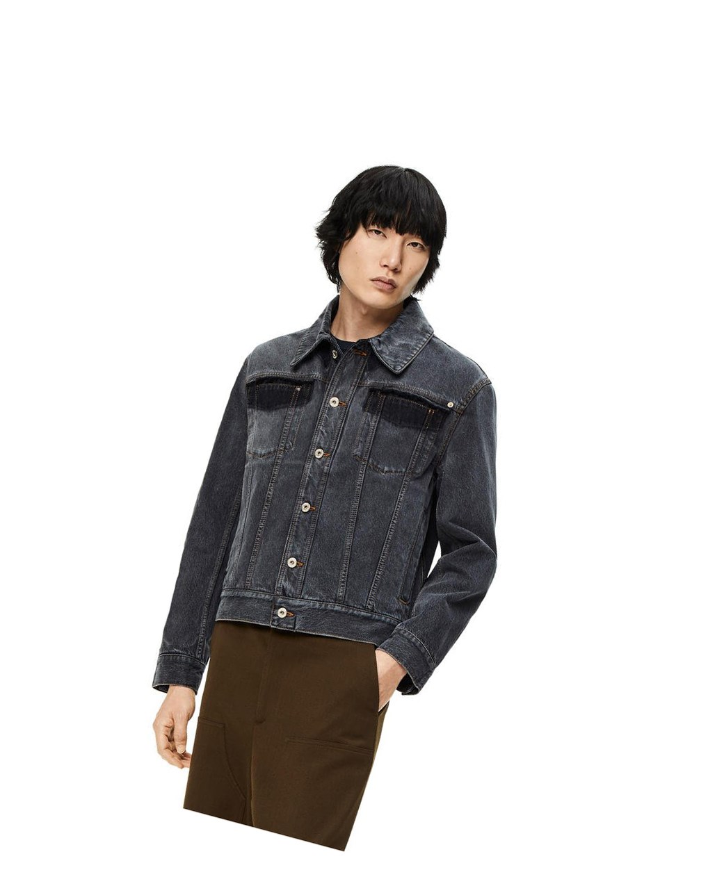 Loewe Jacket in faded denim Negros | AQILN-5136