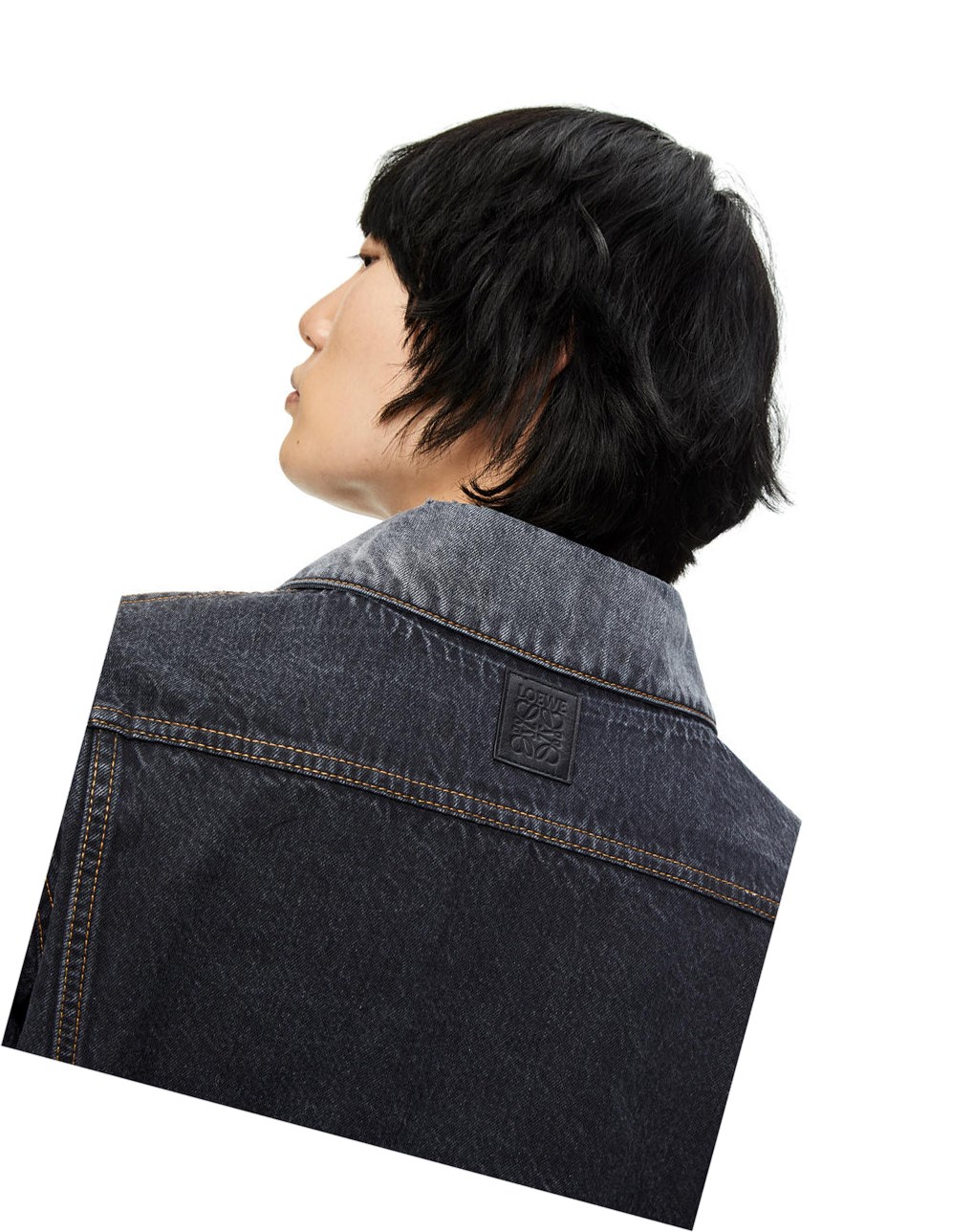Loewe Jacket in faded denim Negros | AQILN-5136