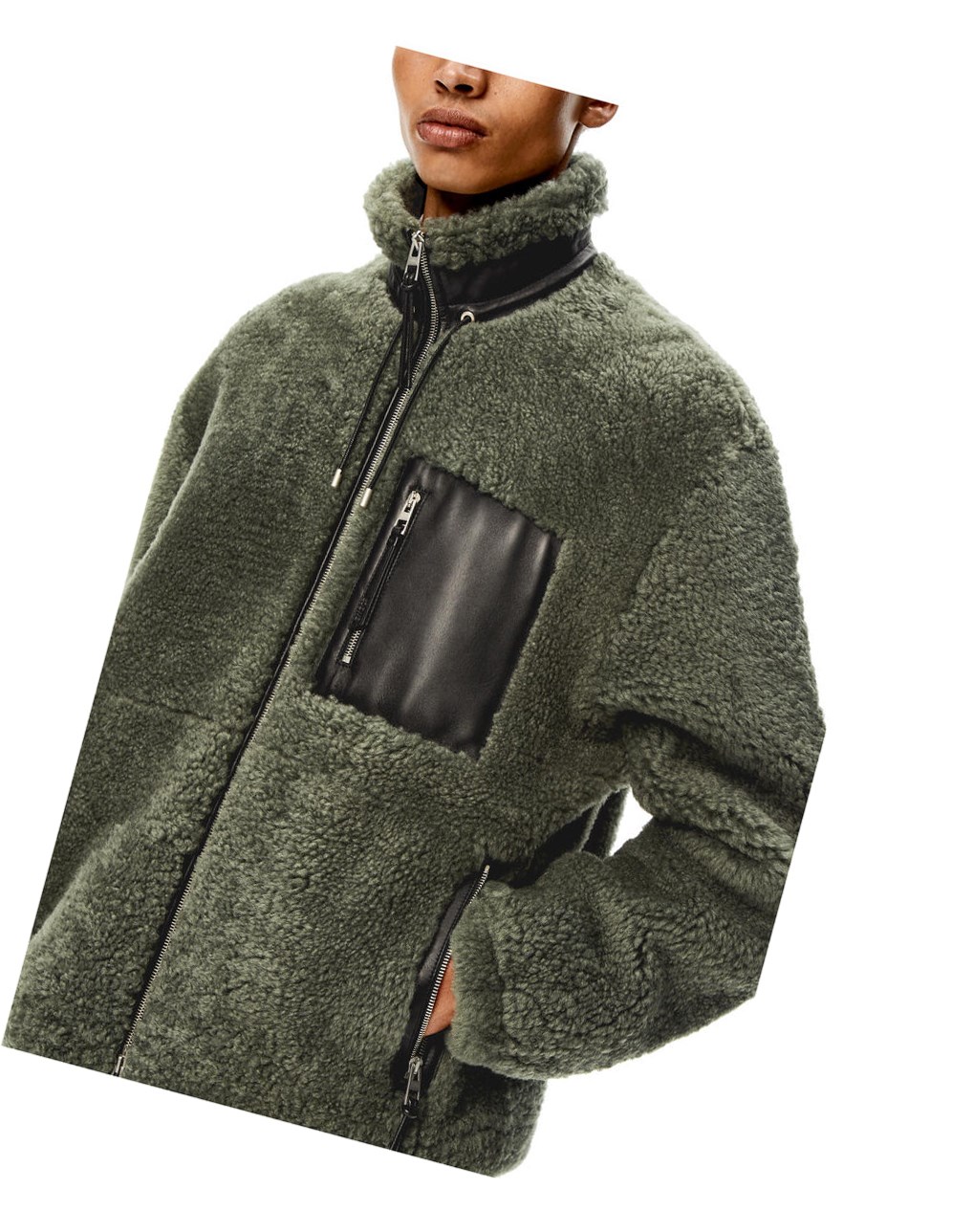 Loewe Jacket in nappa and shearling Negros | KPIFC-9043