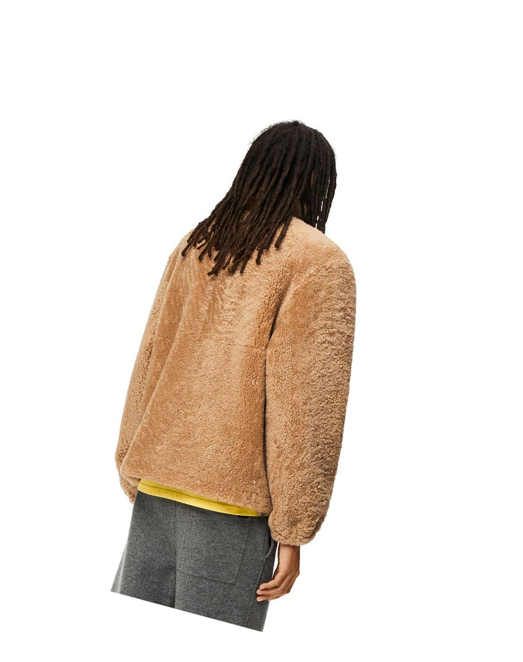 Loewe Jacket in shearling Beige | HUVMQ-9713