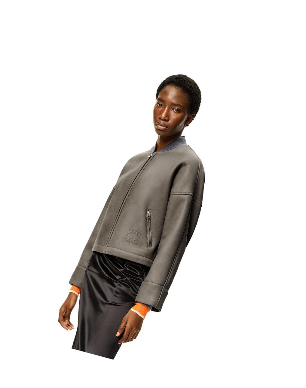 Loewe Jacket in shearling Grises | DZLCB-8639