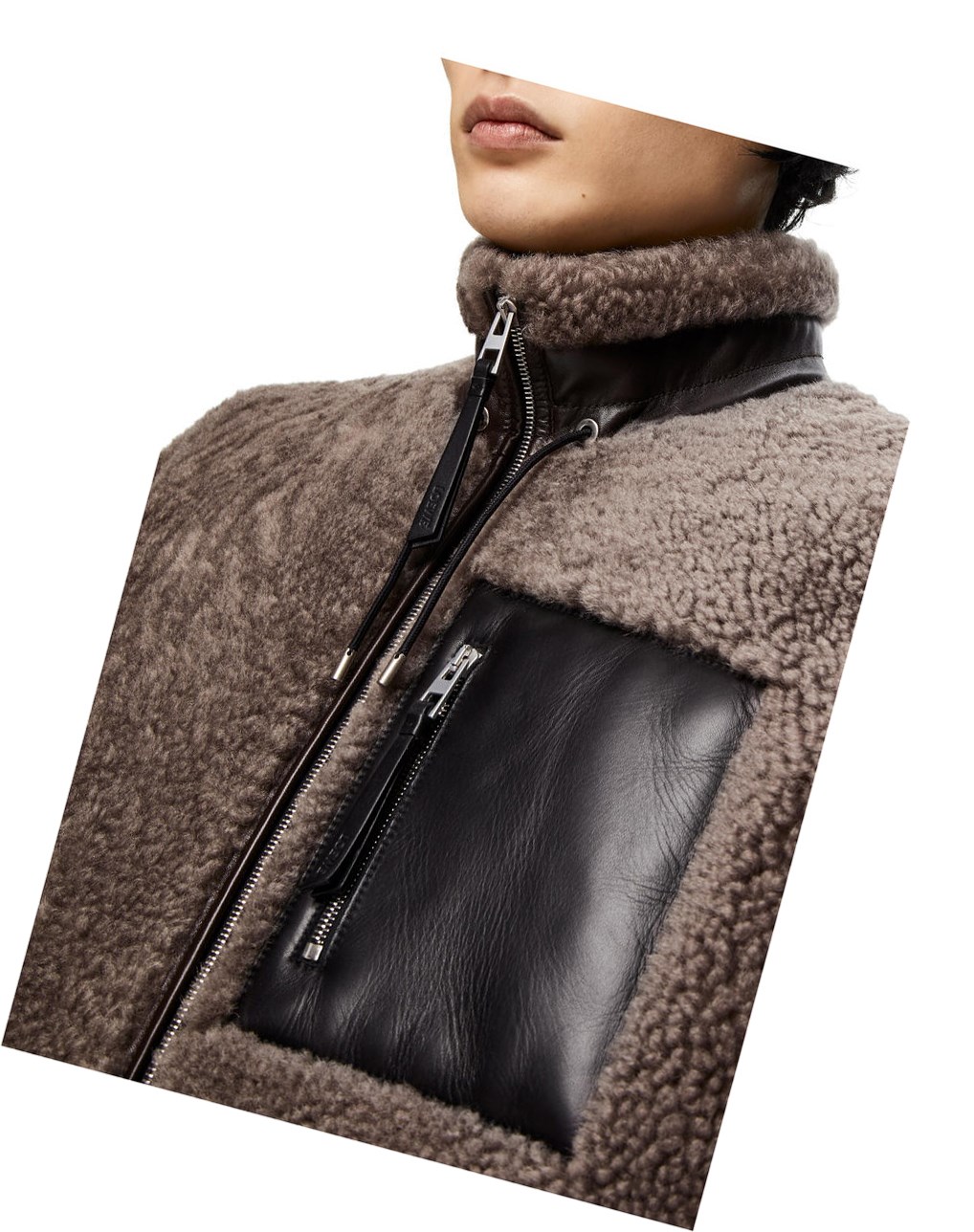 Loewe Jacket in shearling Negros | MSKCL-8521