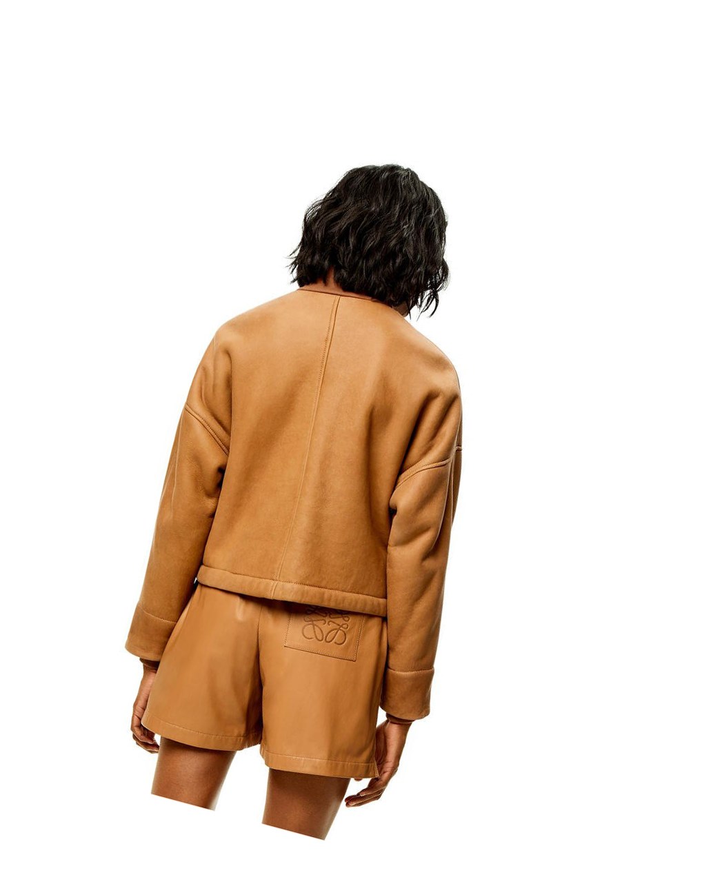 Loewe Jacket in shearling Toffee | KHSTQ-6542