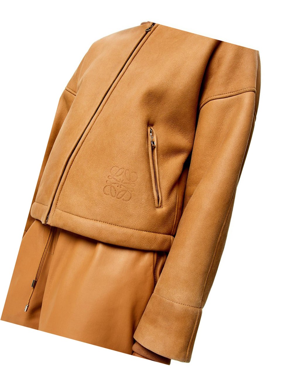 Loewe Jacket in shearling Toffee | KHSTQ-6542