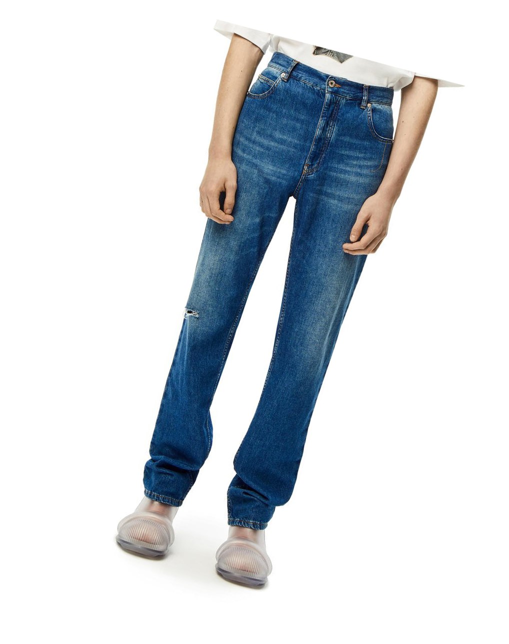 Loewe Jeans in washed denim Azules Azules | TEMZR-9154