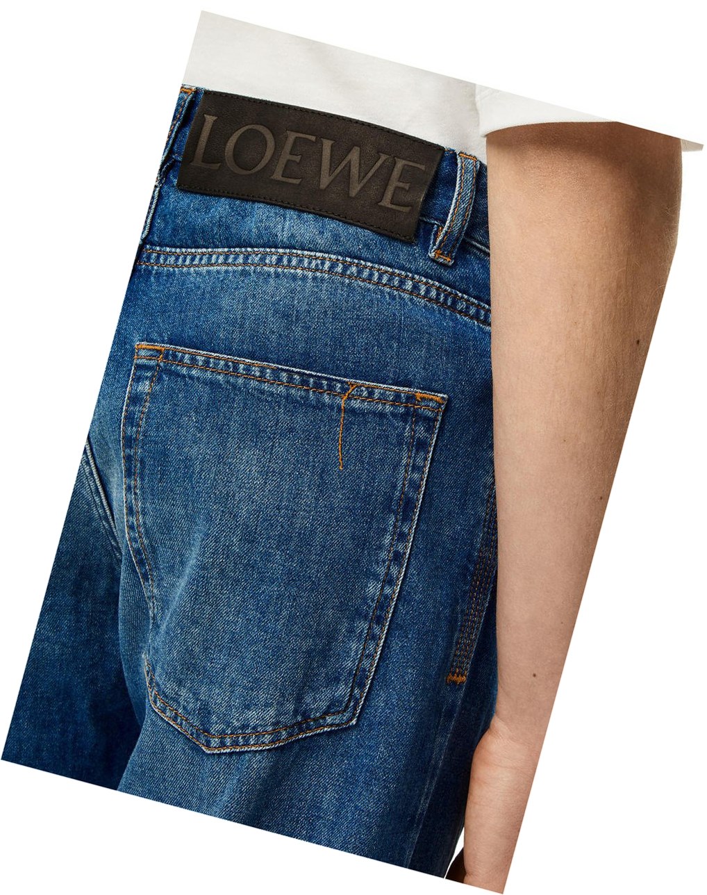 Loewe Jeans in washed denim Azules Azules | TEMZR-9154