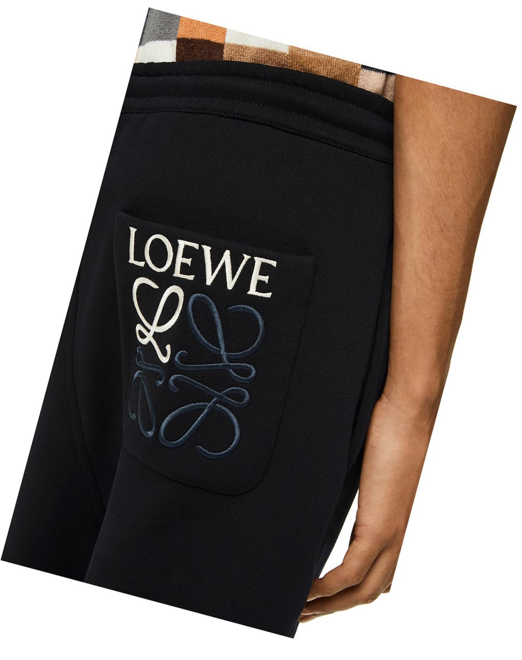 Loewe Jogging trousers in cotton Negros | QABET-0312