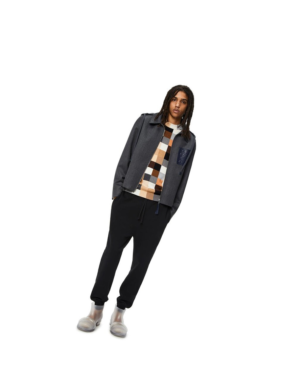 Loewe Jogging trousers in cotton Negros | QABET-0312